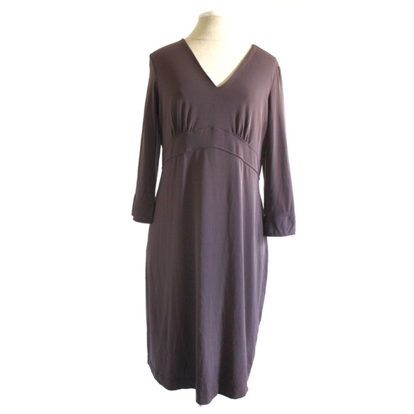 Liz Lange Maternity Brown Stretch Dress Small (sizes 6-8) - Picture 1 of 9